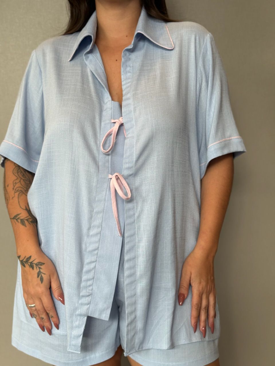 PIJAMA ELEONORA CF SHORT AZUL