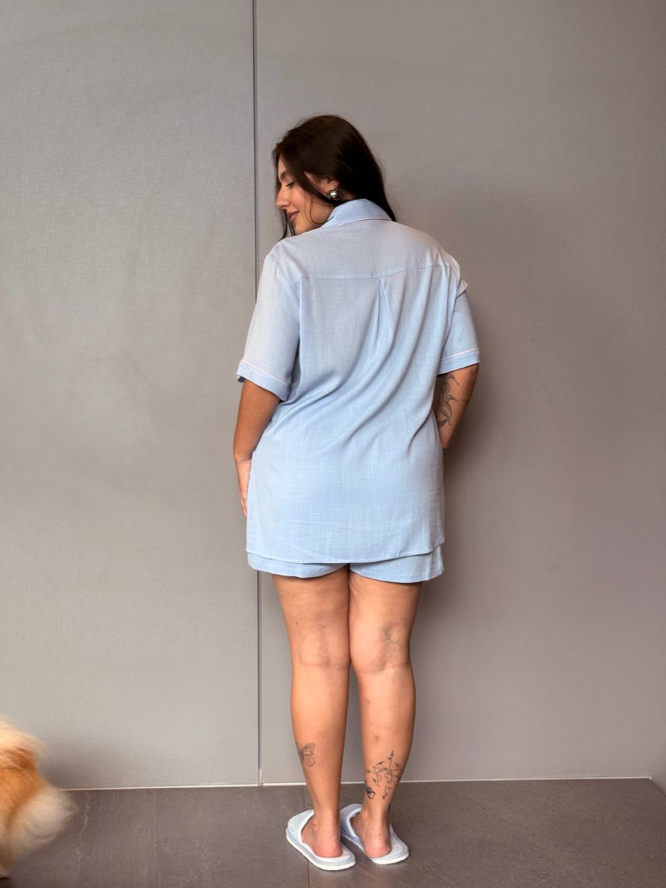 PIJAMA ELEONORA CF SHORT AZUL