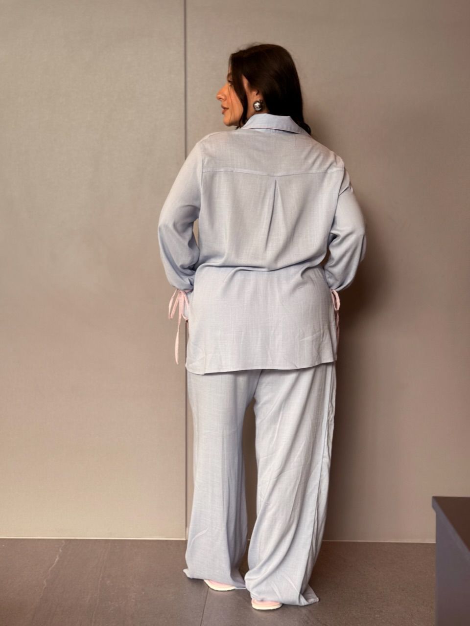 PIJAMA JANAINA CF CALÇA AZUL