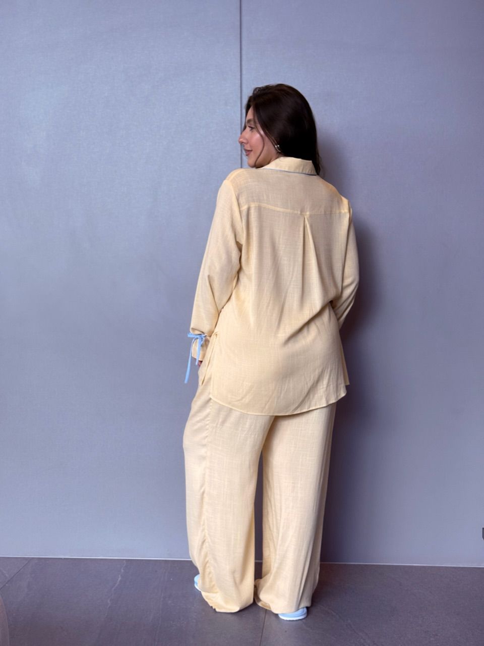 PIJAMA JANAINA CF CALÇA AMARELO