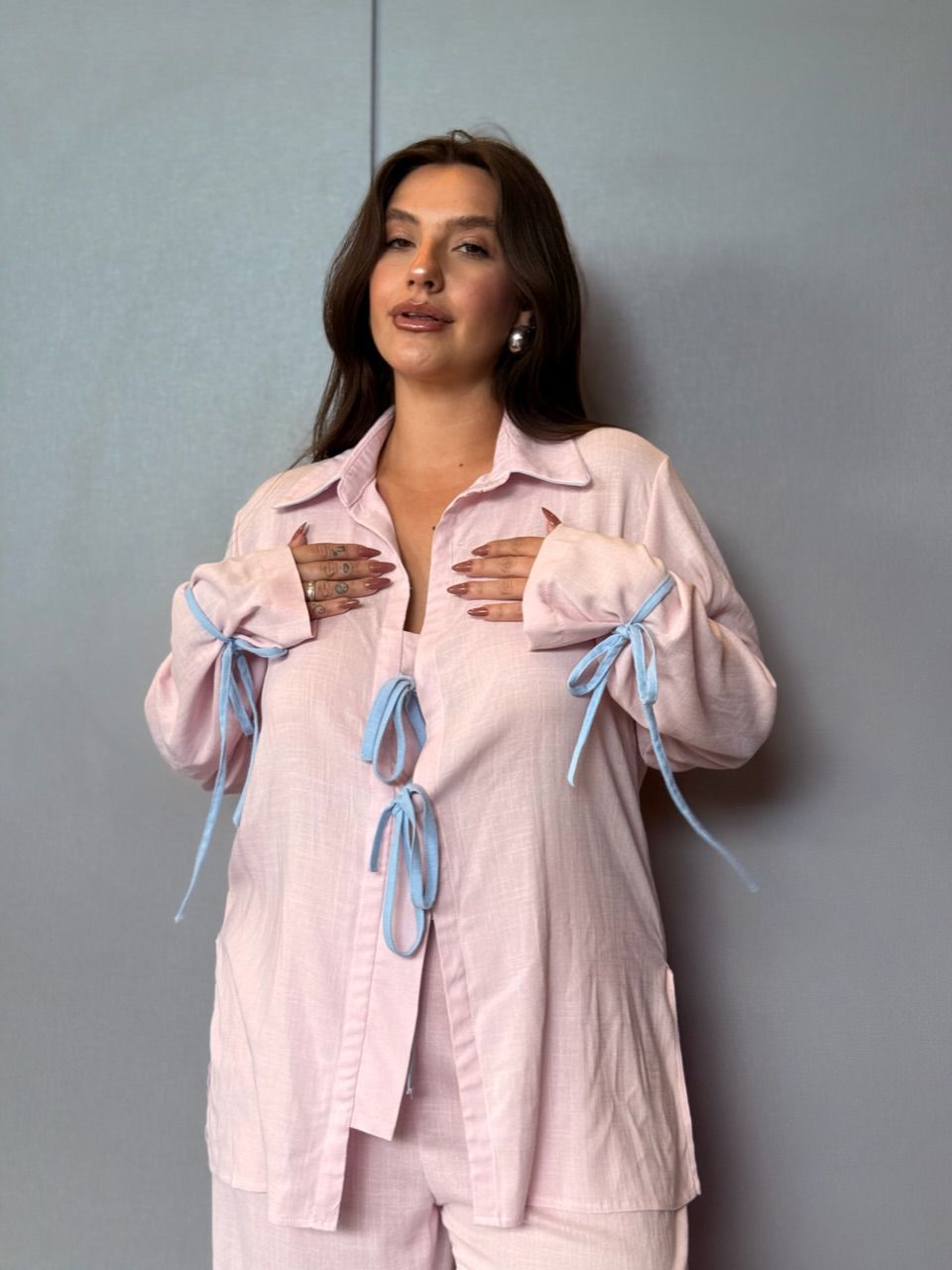 PIJAMA JANAINA CF CALÇA ROSA