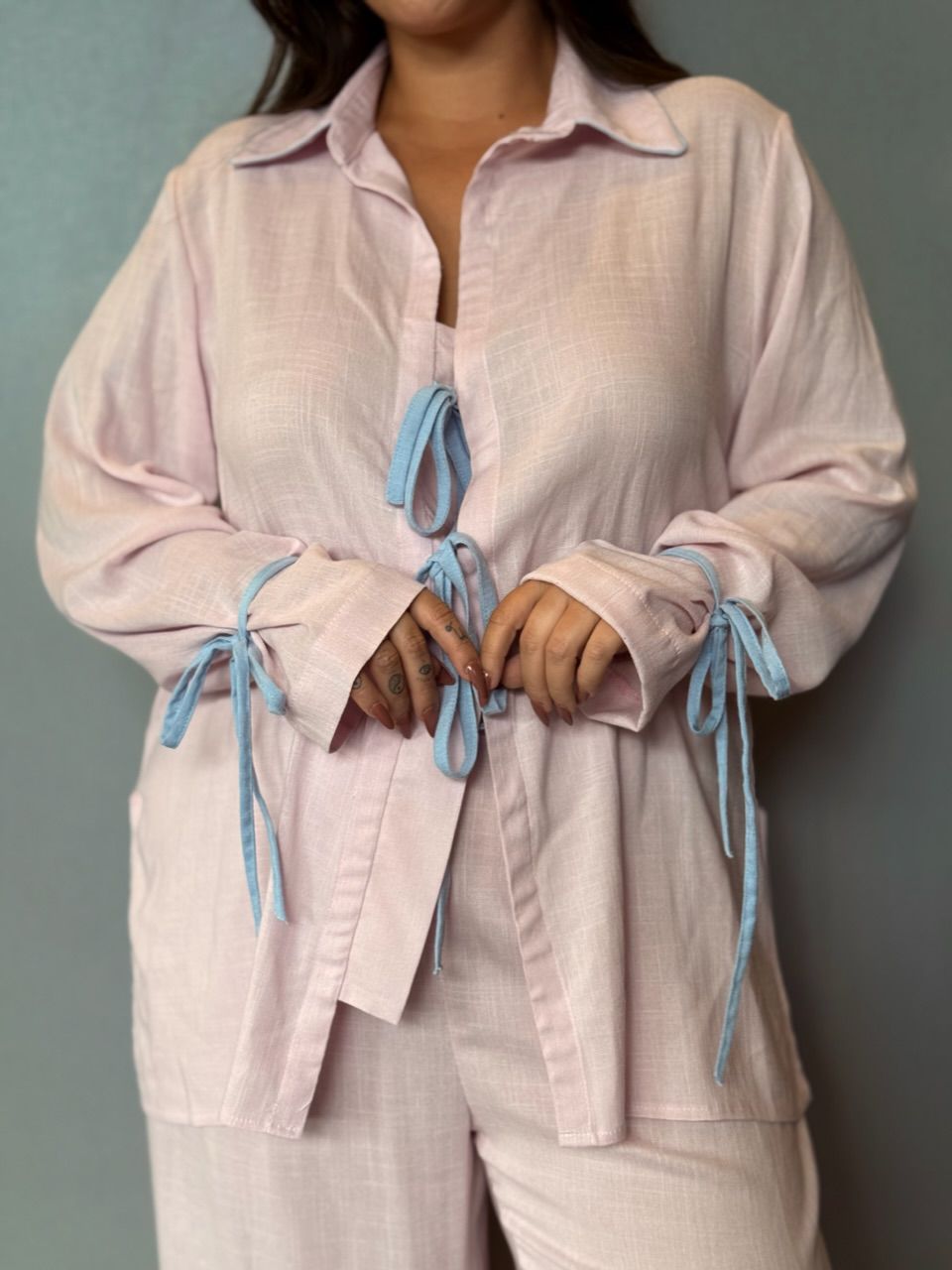 PIJAMA JANAINA CF CALÇA ROSA