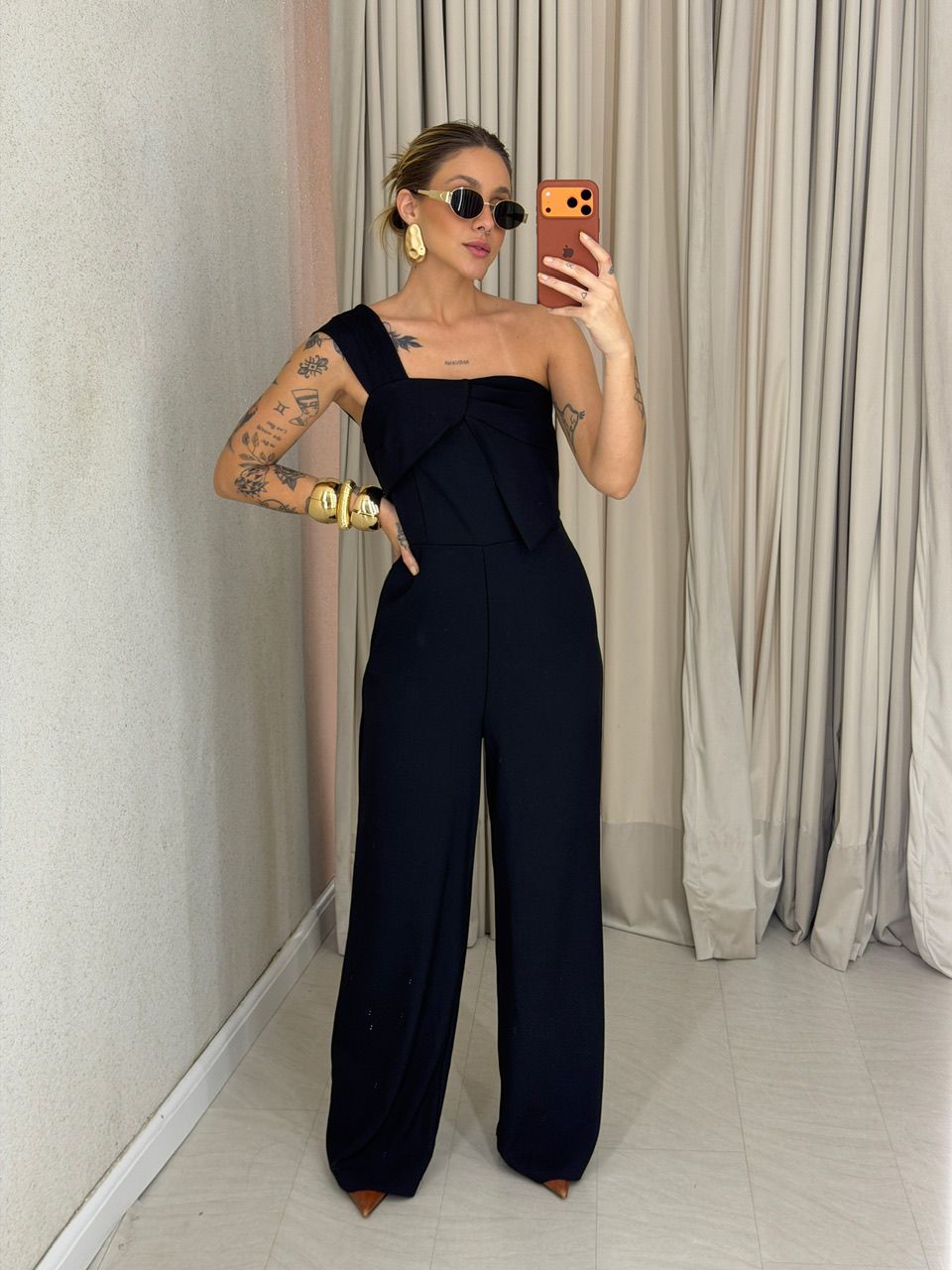 MACACÃO MELISSA NULA MANGA PRETO