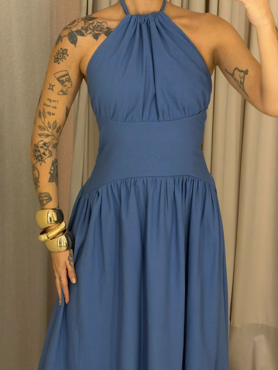 VESTIDO TALITA FLUIDO BLUE JEANS