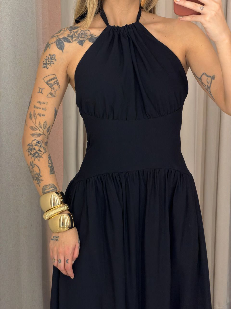 VESTIDO TALITA FLUIDO PRETO