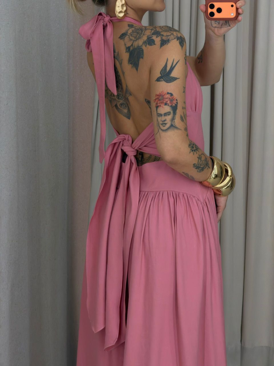 VESTIDO TALITA FLUIDO ROSA