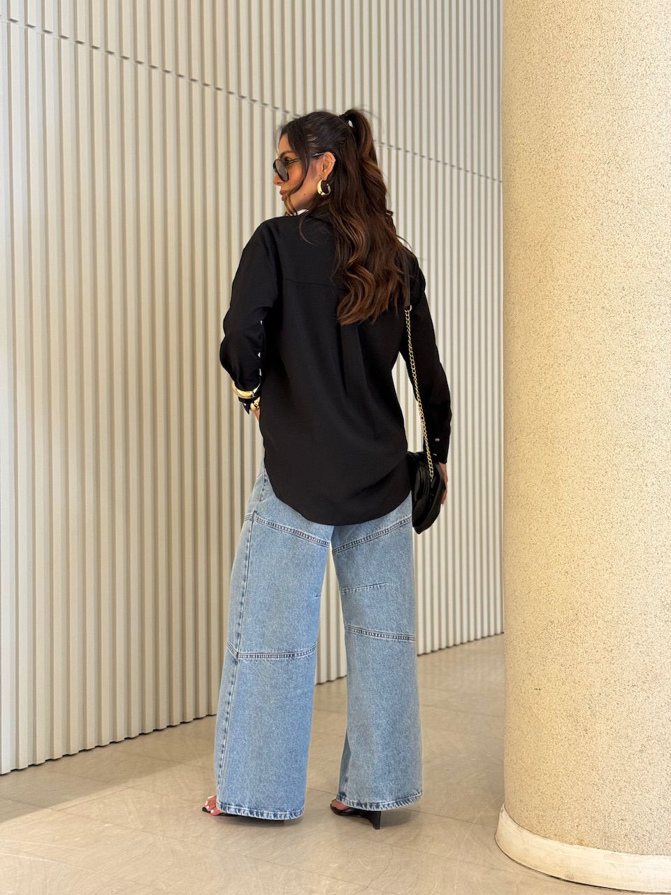 CAMISA FERNANDA OVER PRETA