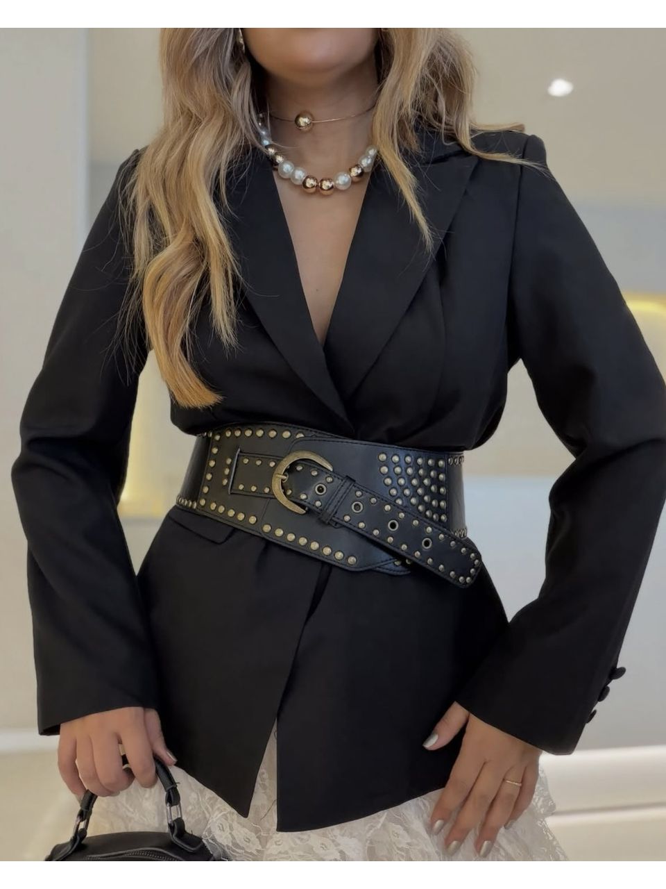 CINTO AGATHA GRANDE PRETO - 0076510032 - CAROLLA FERRARO