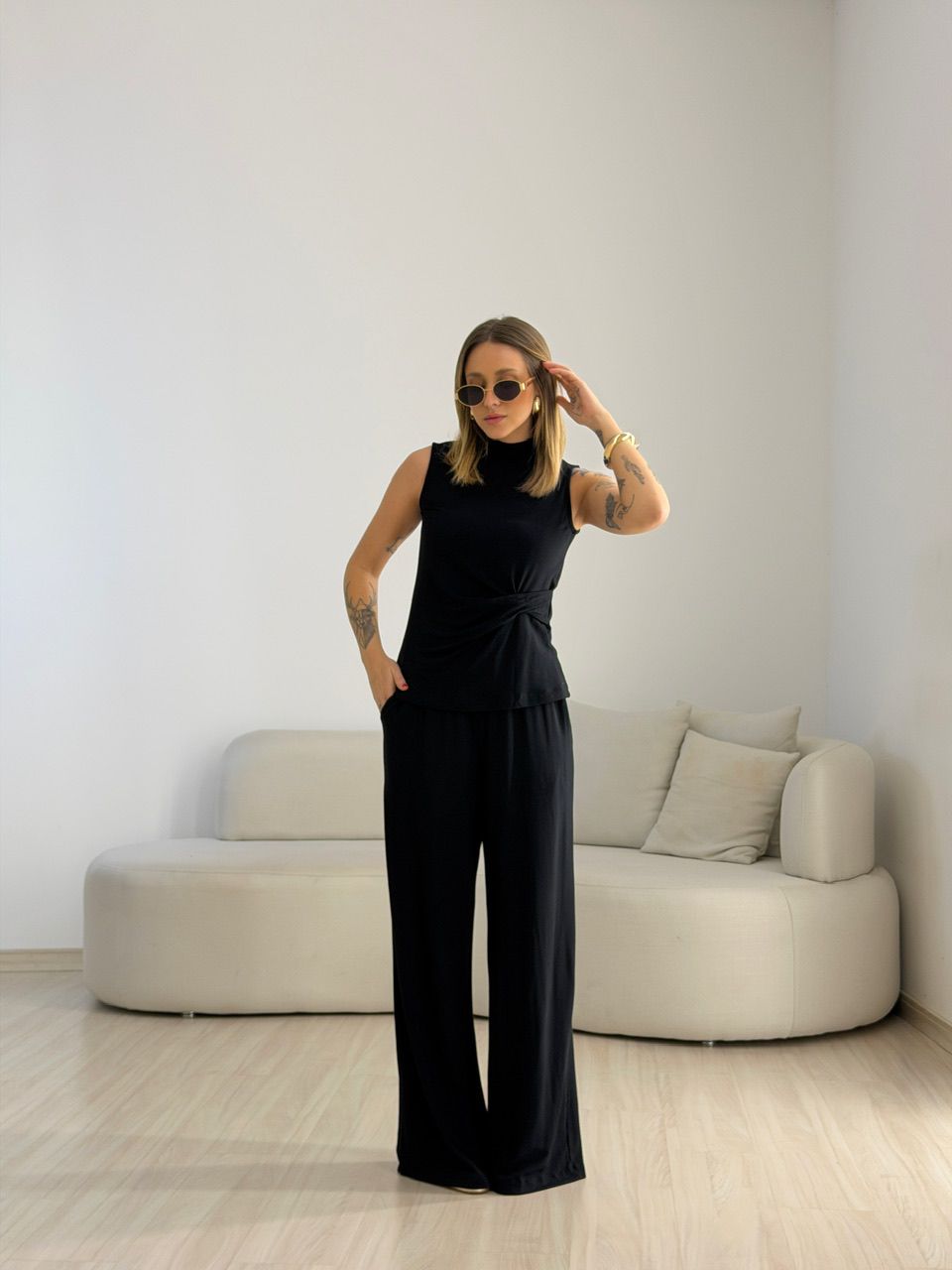 CONJUNTO VERA MOLETINHO PRETO