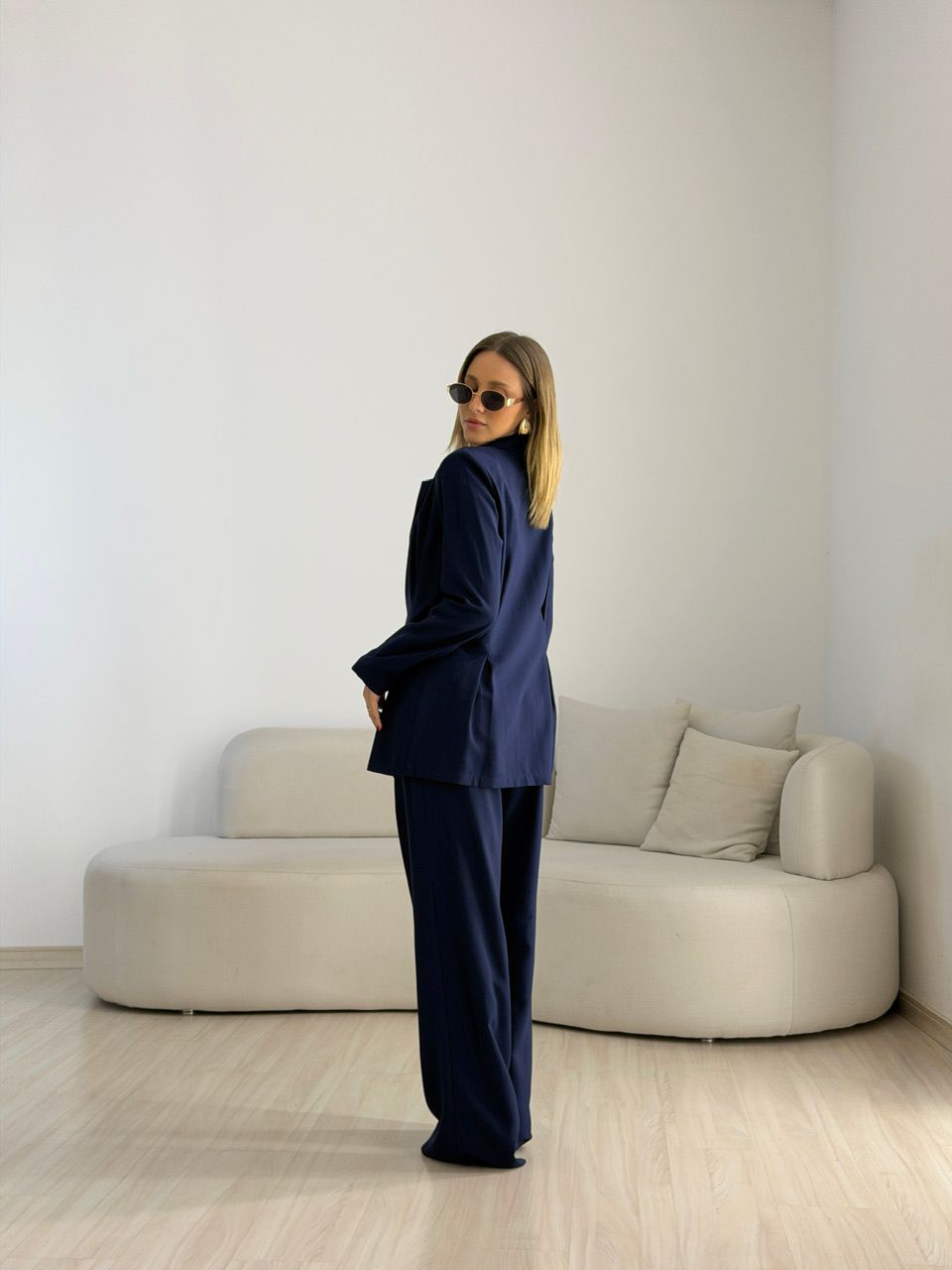 CONJUNTO VIVIAN BLAZER MARINHO