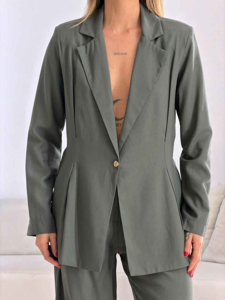 CONJUNTO VIVIAN BLAZER VERDE