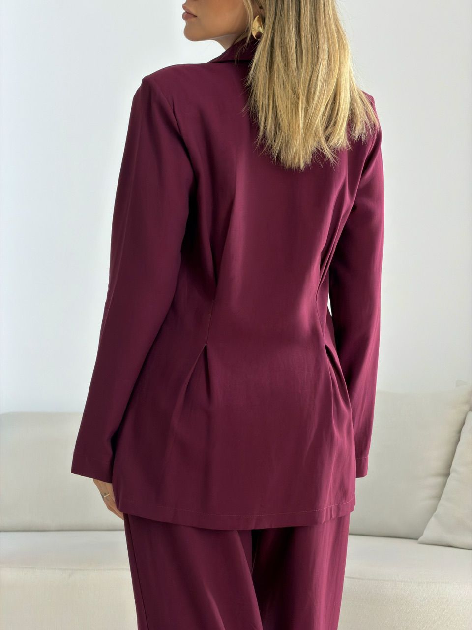 CONJUNTO VIVIAN BLAZER VINHO