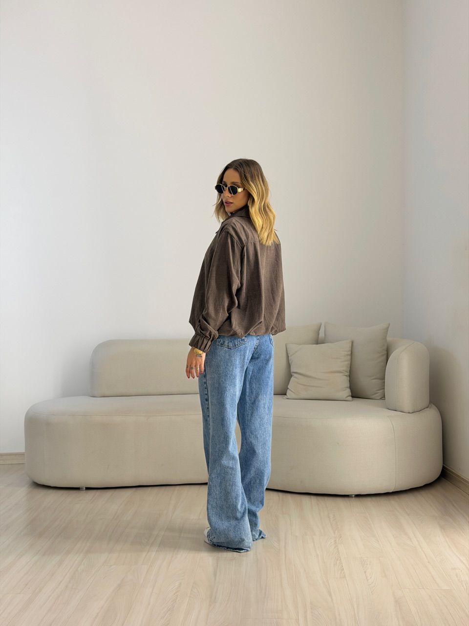 JAQUETA MADALENA GOLA CAFÉ