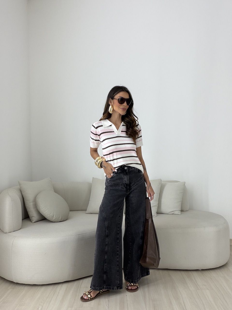 BLUSA TERESA LISTRAS OFF