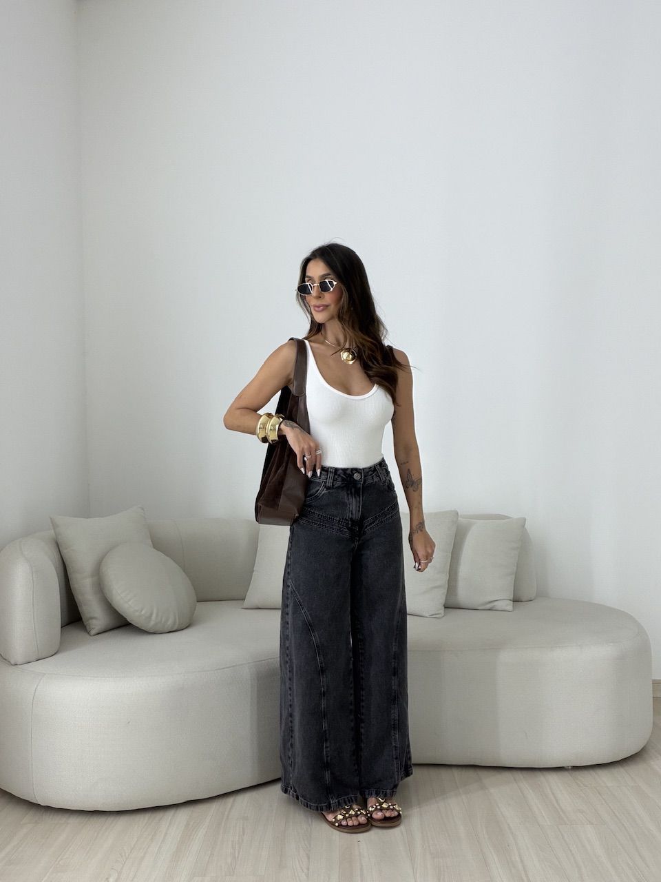 CALÇA ANA JÚLIA HANGER PRETA