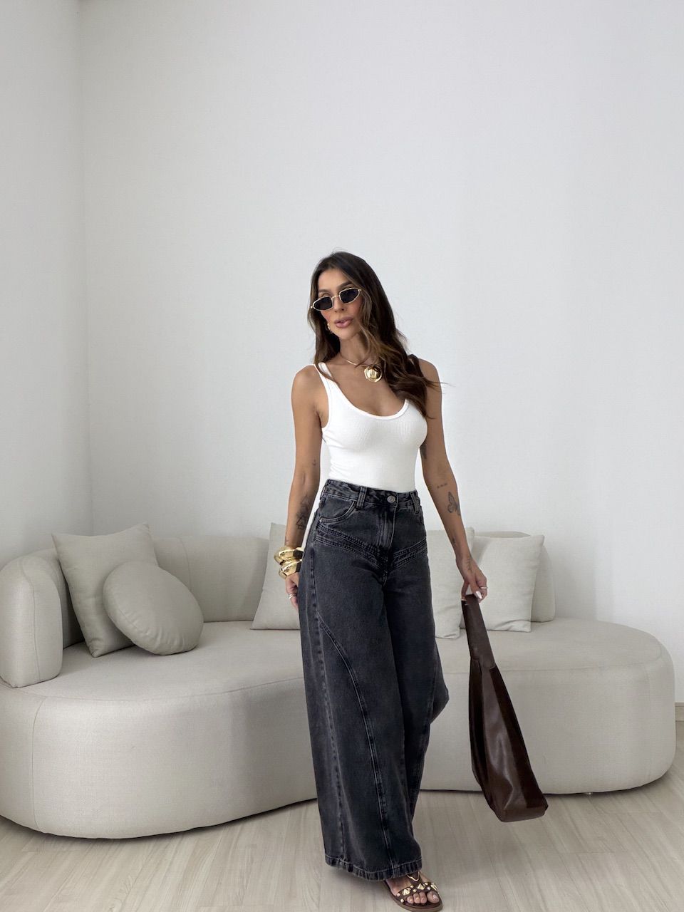 CALÇA ANA JÚLIA HANGER PRETA