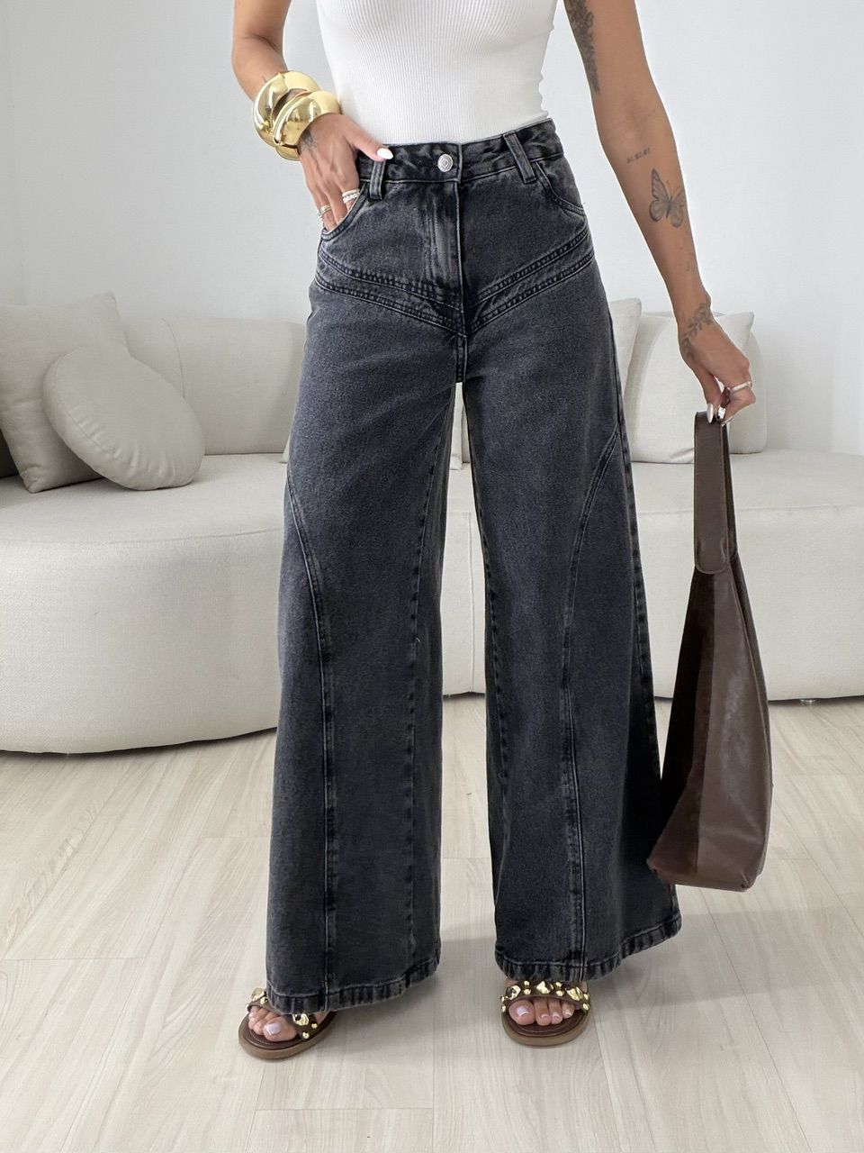 CALÇA ANA JÚLIA HANGER PRETA