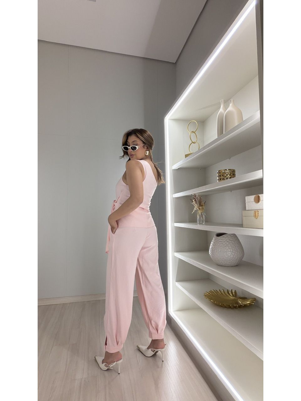 CONJUNTO LOUISE NULA MANGA ROSA
