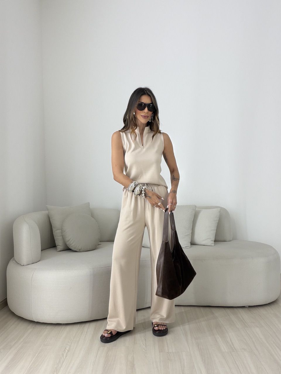 CONJUNTO MAYA MOLETINHO AREIA