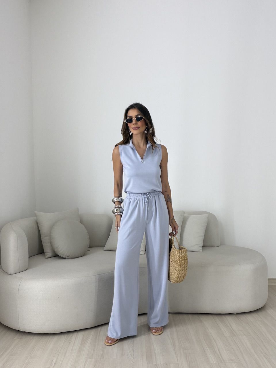 CONJUNTO MAYA MOLETINHO AZUL - 0081000109 - CAROLLA FERRARO