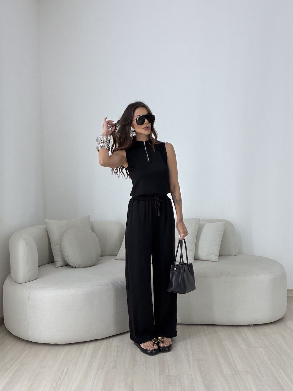CONJUNTO MAYA MOLETINHO PRETO