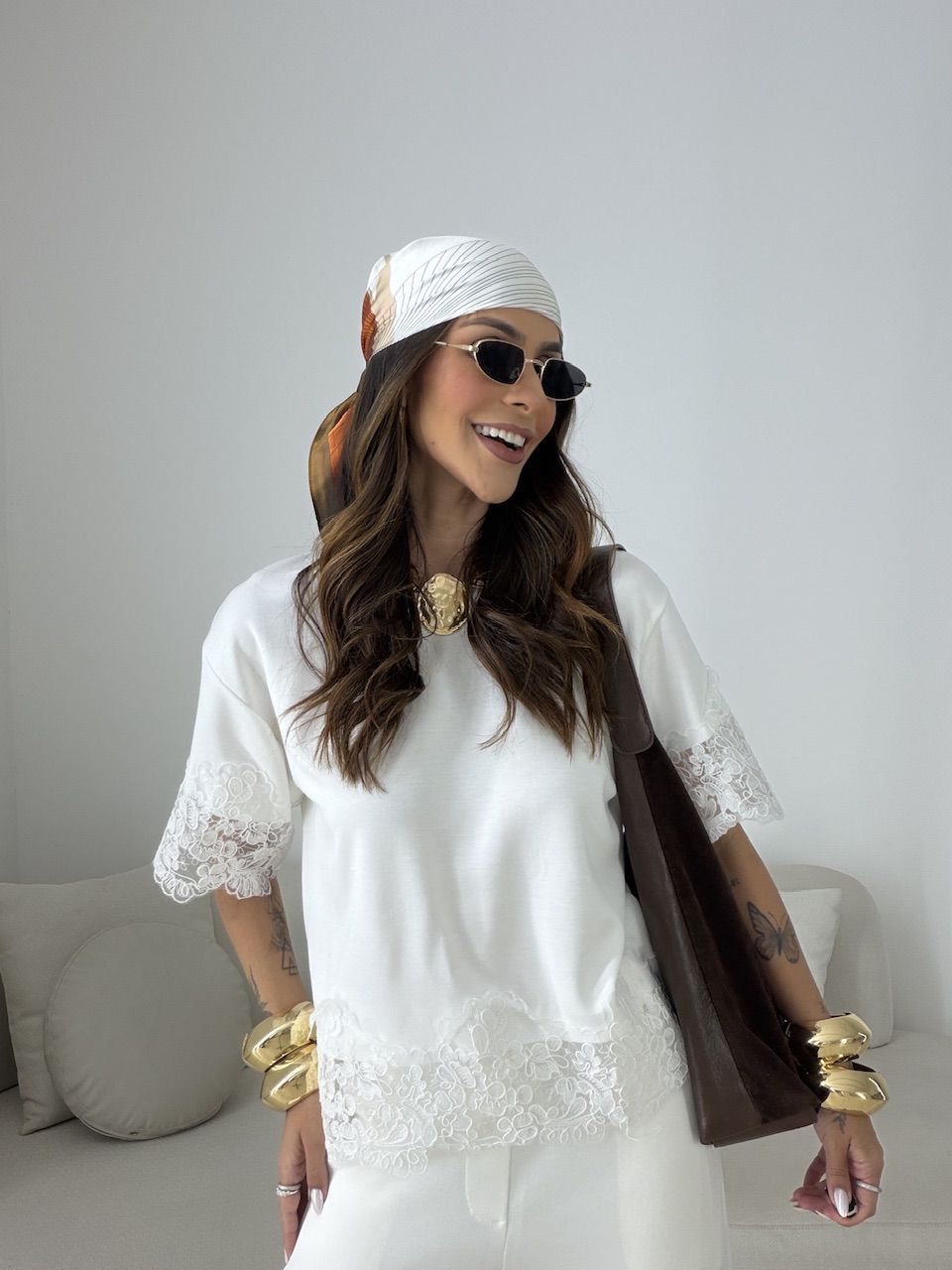 CONJUNTO SABRINA BLUSA RENDA OFF