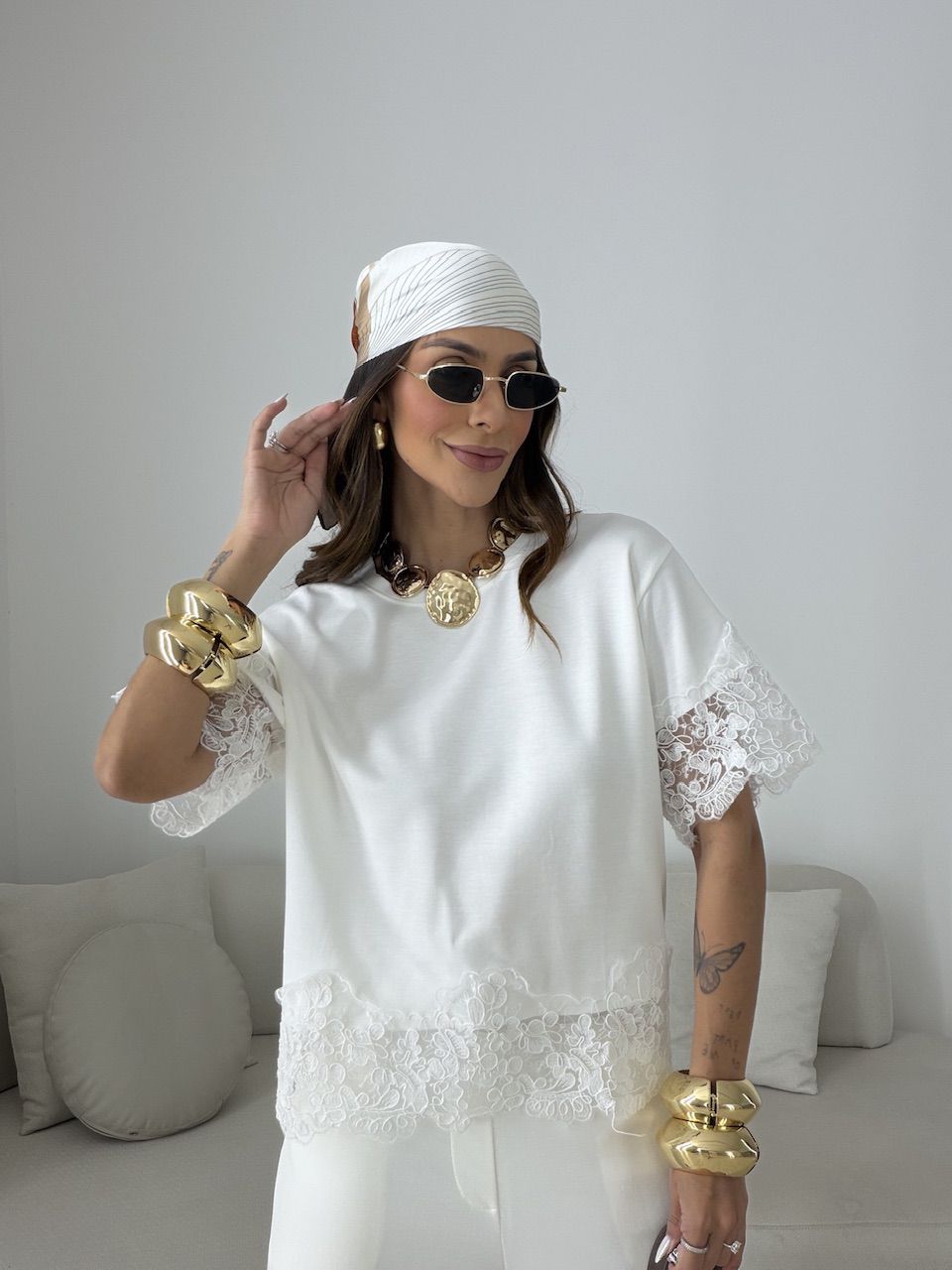 CONJUNTO SABRINA BLUSA RENDA OFF