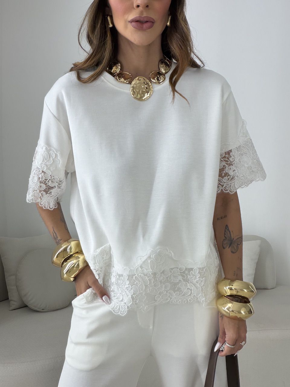 CONJUNTO SABRINA BLUSA RENDA OFF
