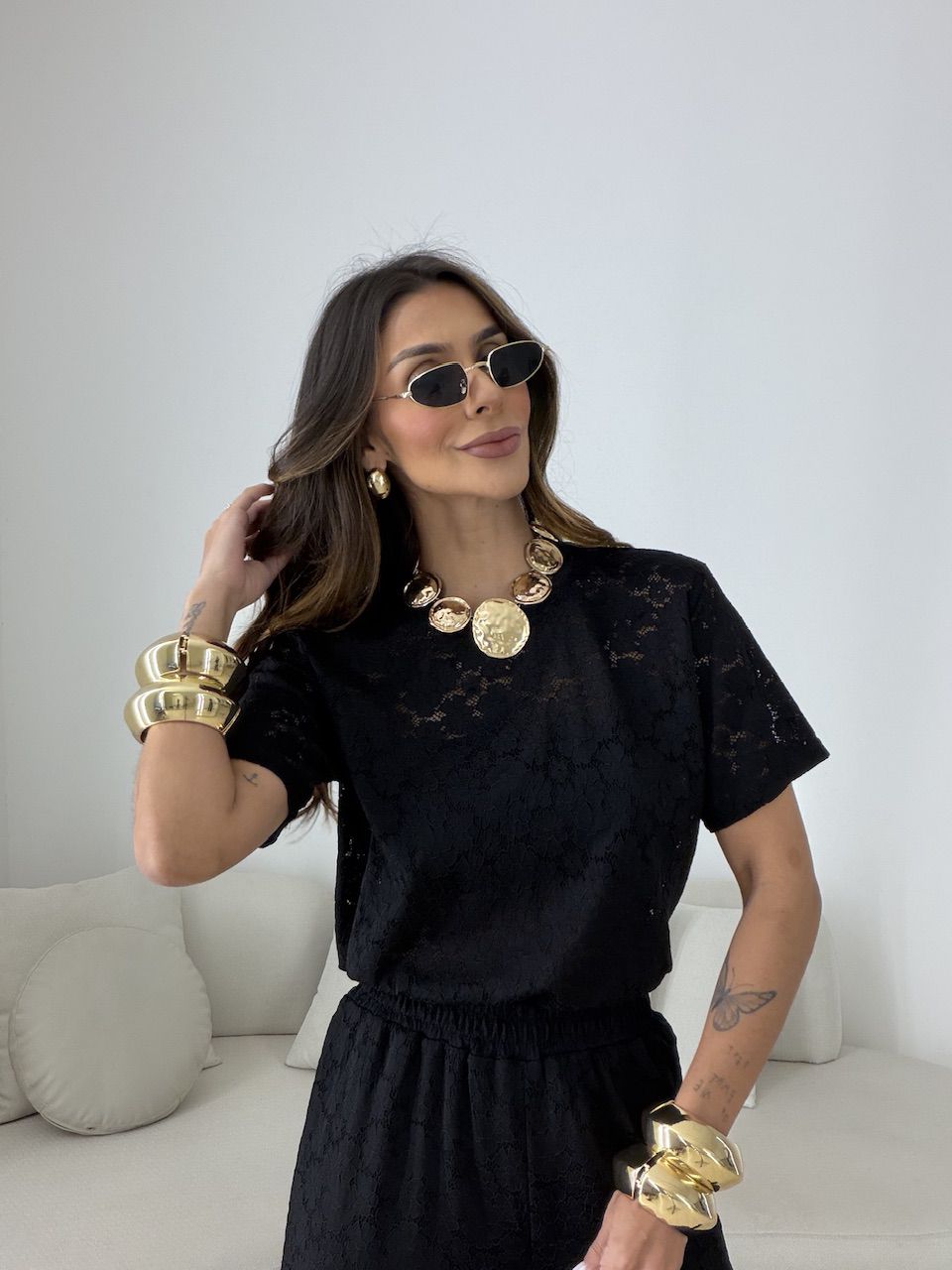 CONJUNTO VANESSA RENDA PRETO