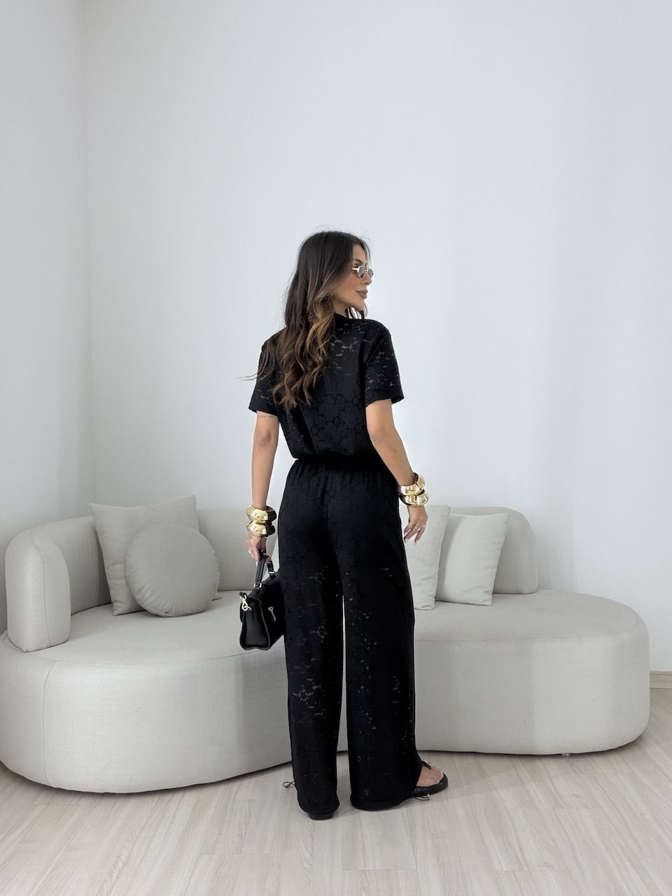 CONJUNTO VANESSA RENDA PRETO