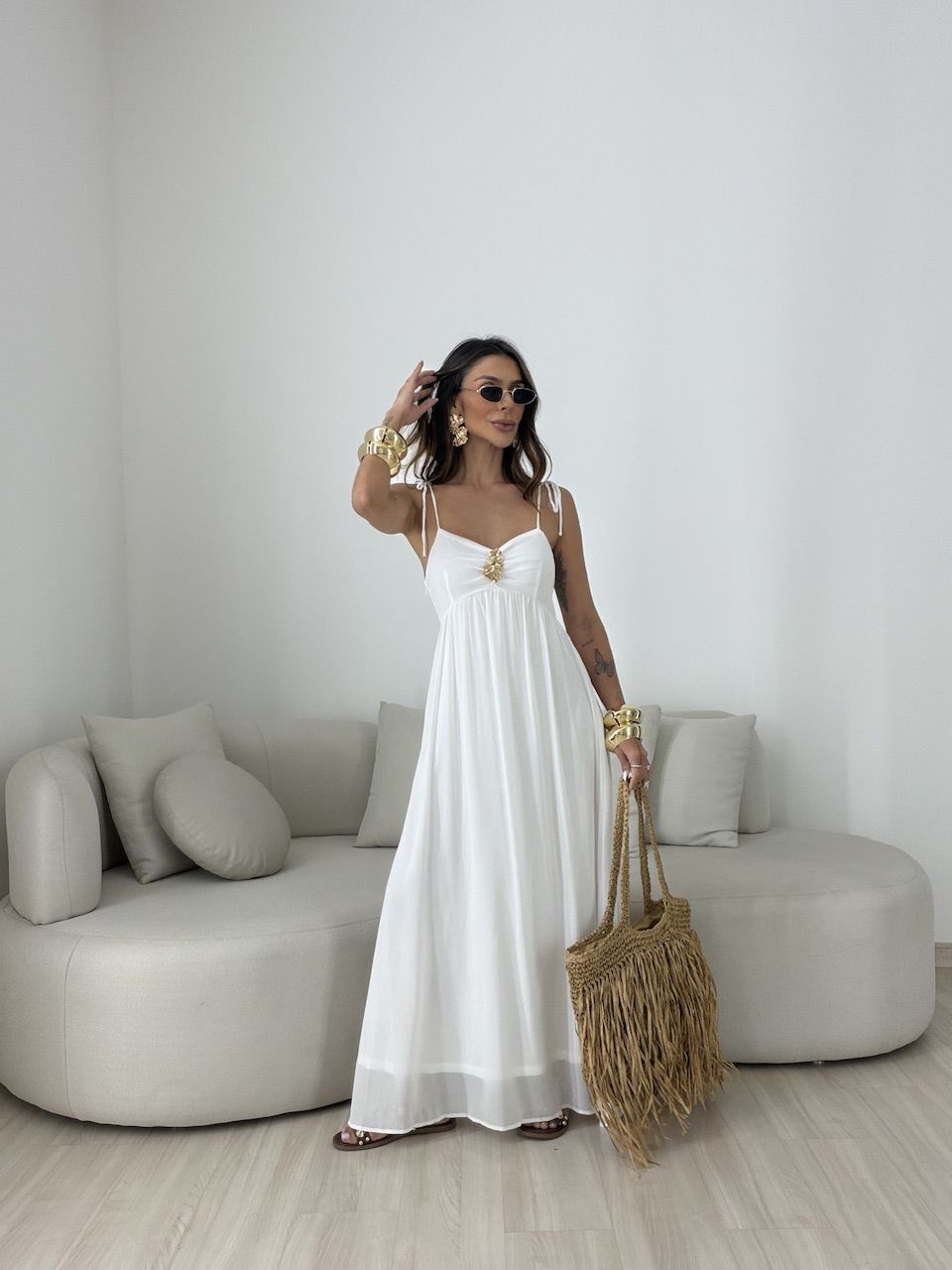 VESTIDO ANTONELA METAL OFF