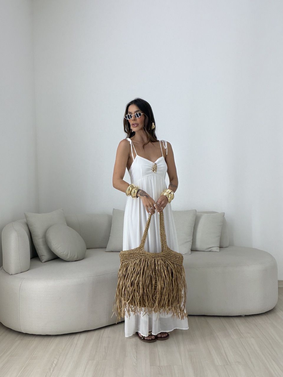 VESTIDO ANTONELA METAL OFF