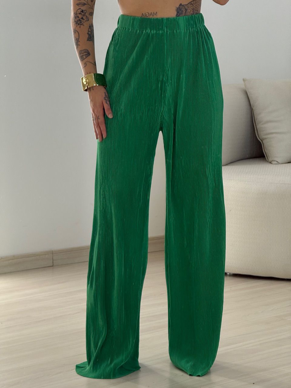 CONJUNTO LUCIANA PLISSADO VERDE