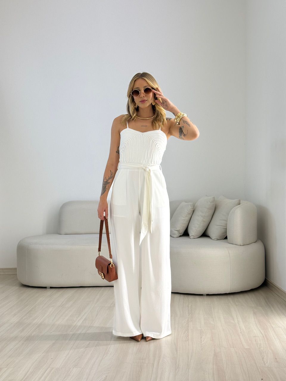 MACACÃO GISELE TRANÇA OFF