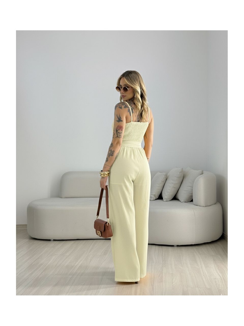 MACACÃO GISELE TRANÇA YELLOW BUTTER