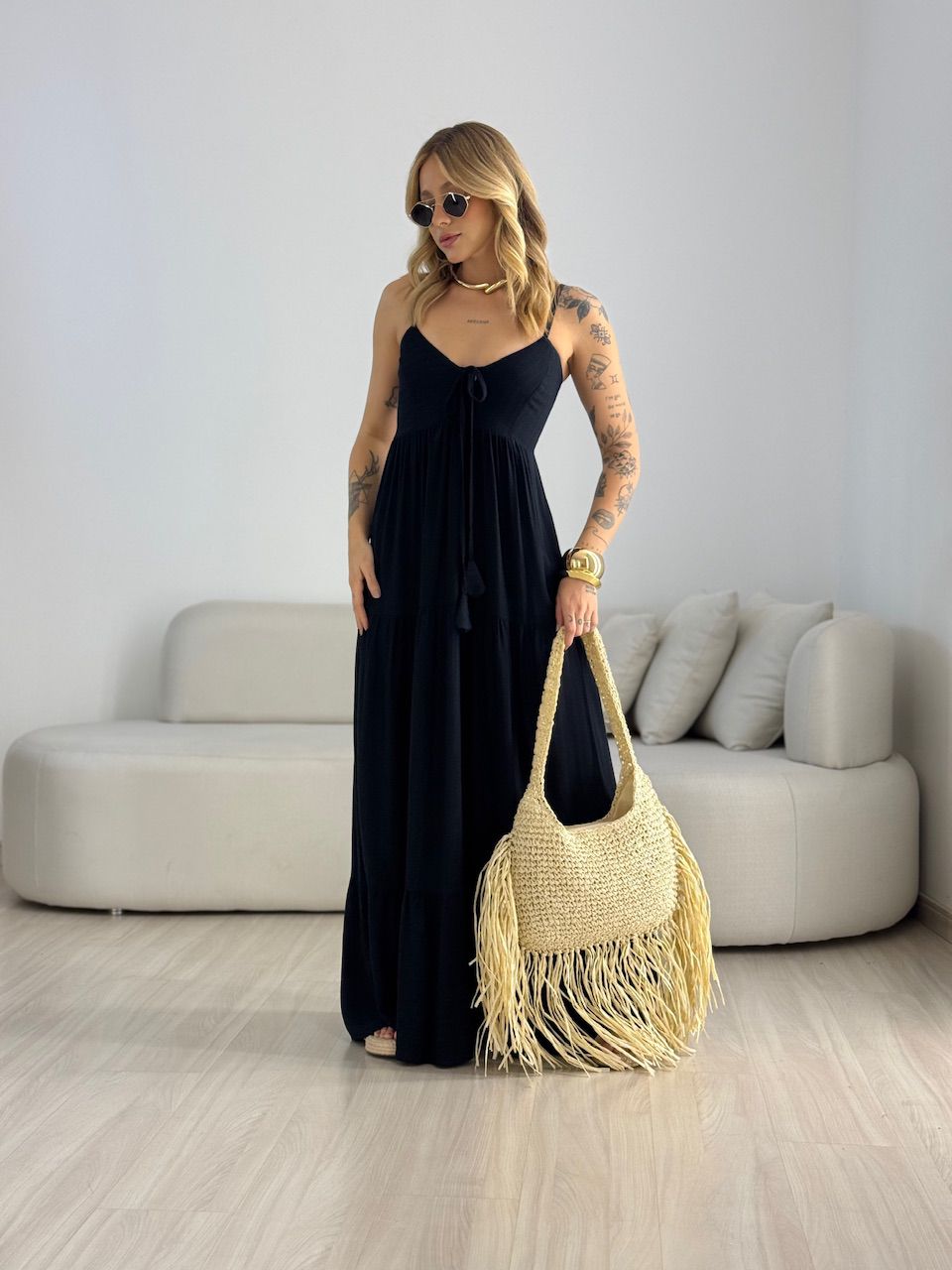 VESTIDO CECÍLIA ALCINHA PRETO