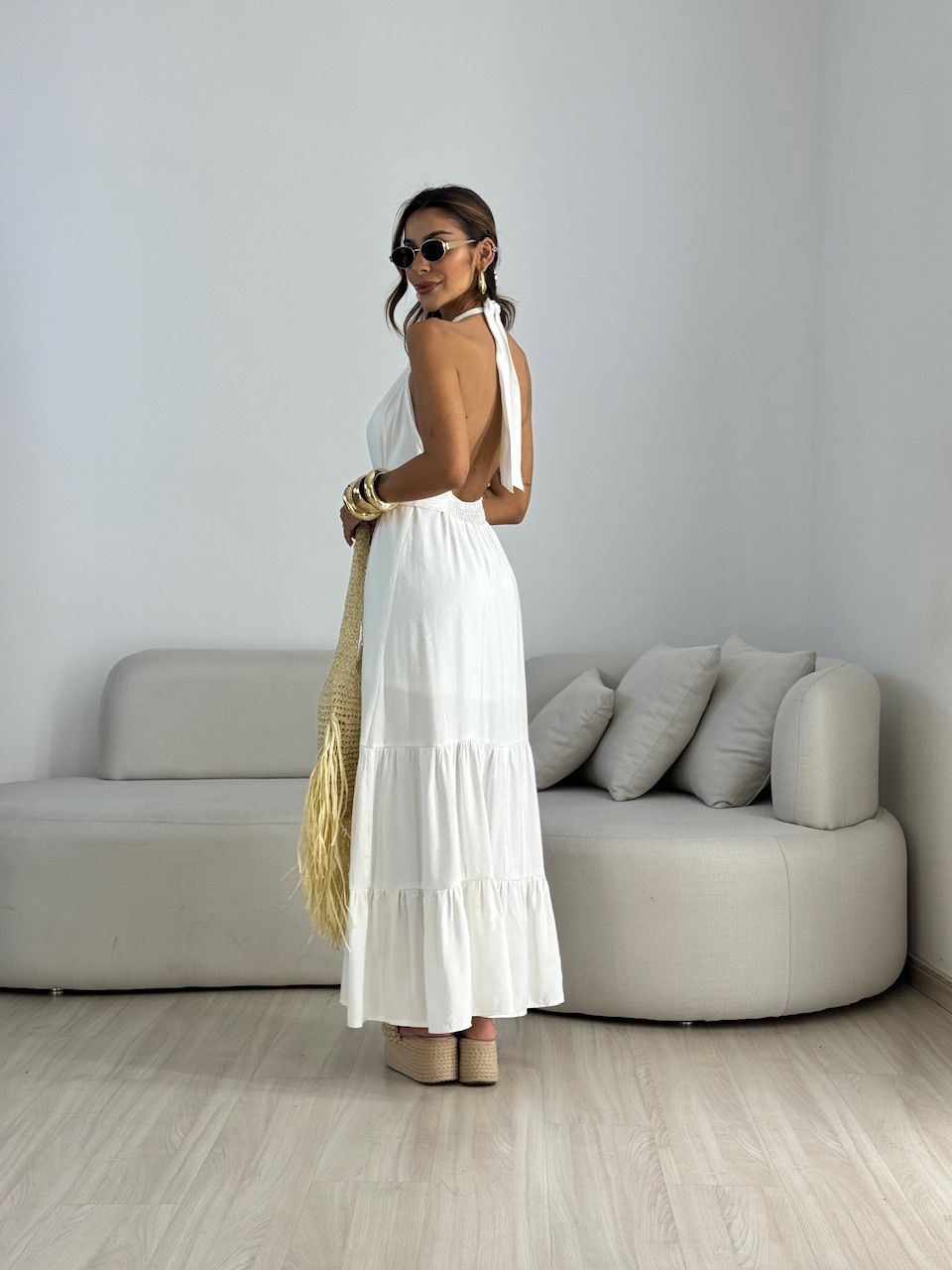 VESTIDO JASMIN FRENTE ÚNICA OFF