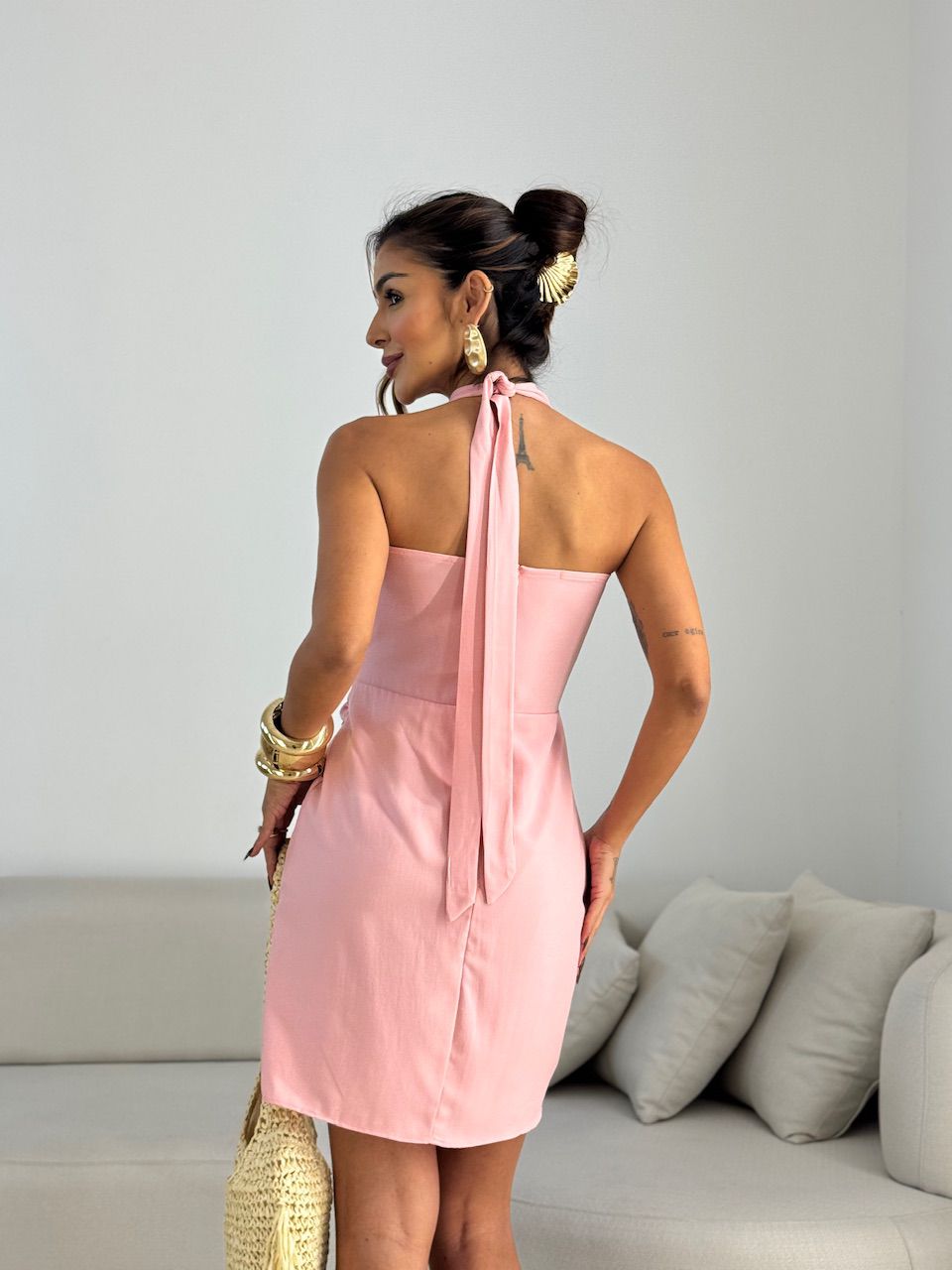 VESTIDO LAVINIA TRANSPASSADO BABY PINK