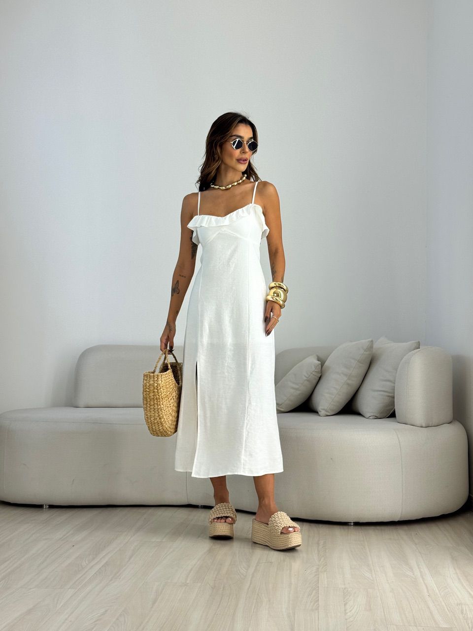 VESTIDO MIRIAN LONGUETE OFF