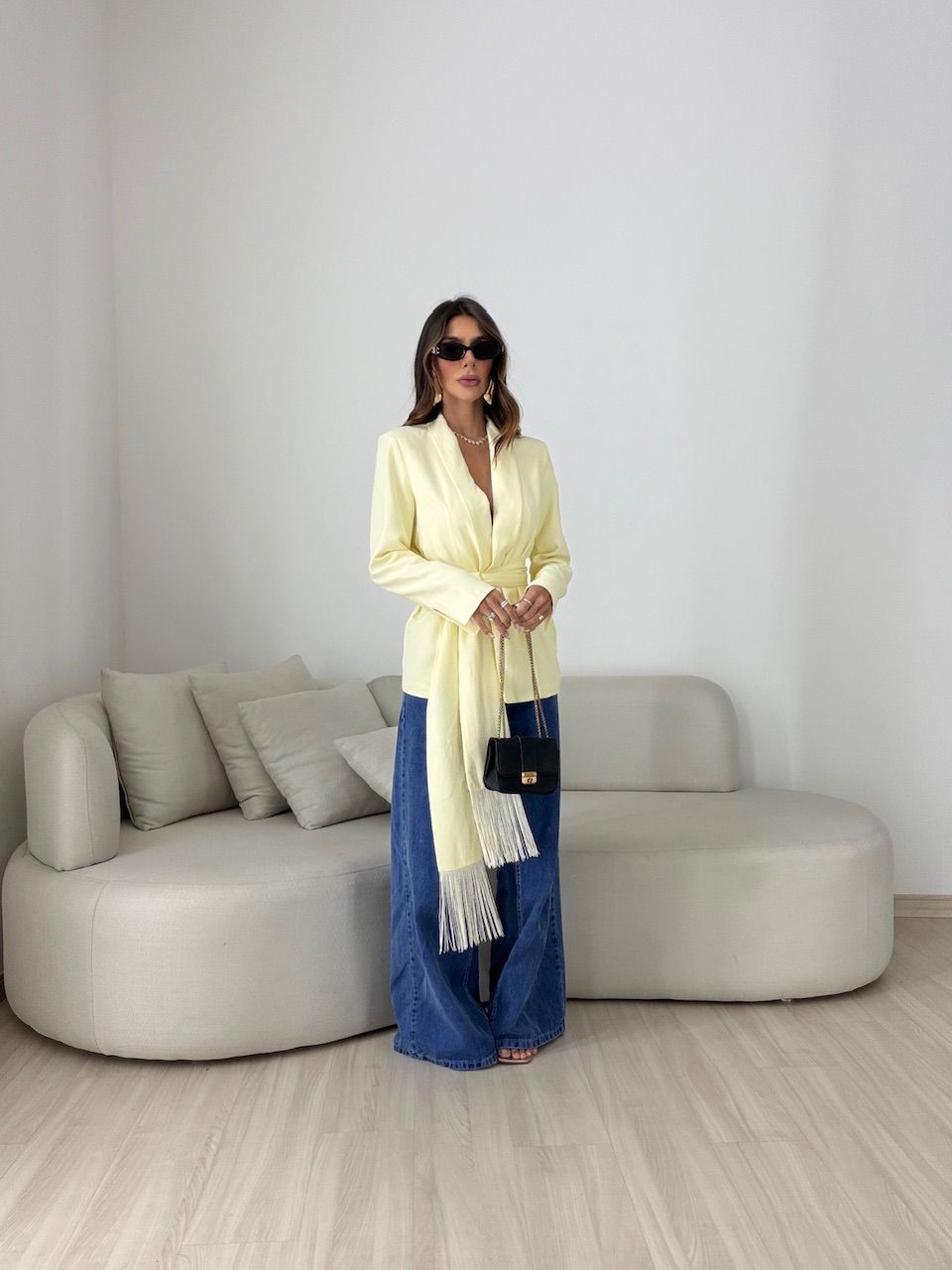 BLAZER DANIELA CACHECOL AMARELO