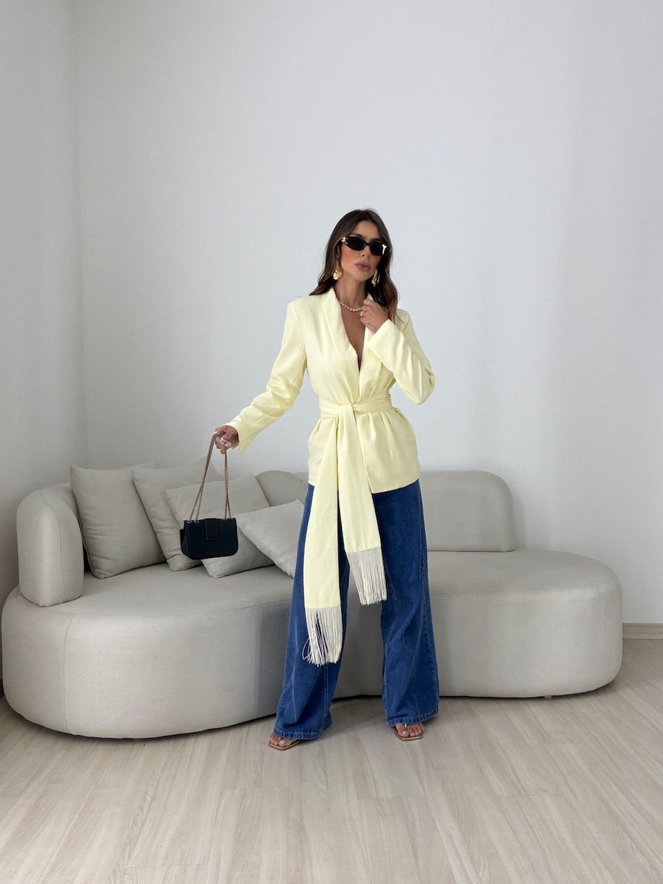 BLAZER DANIELA CACHECOL AMARELO