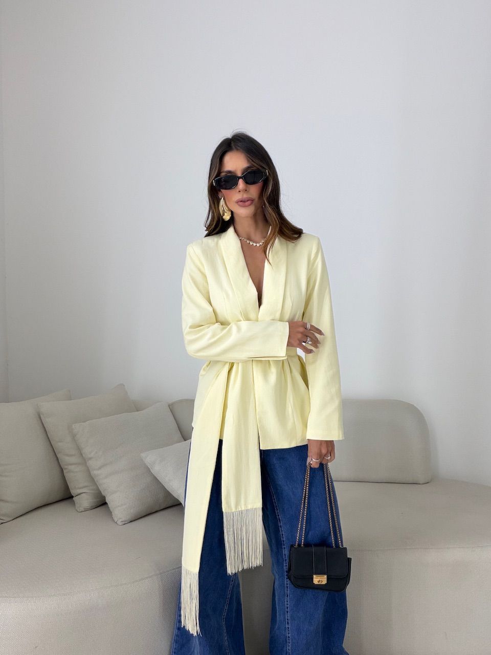 BLAZER DANIELA CACHECOL AMARELO