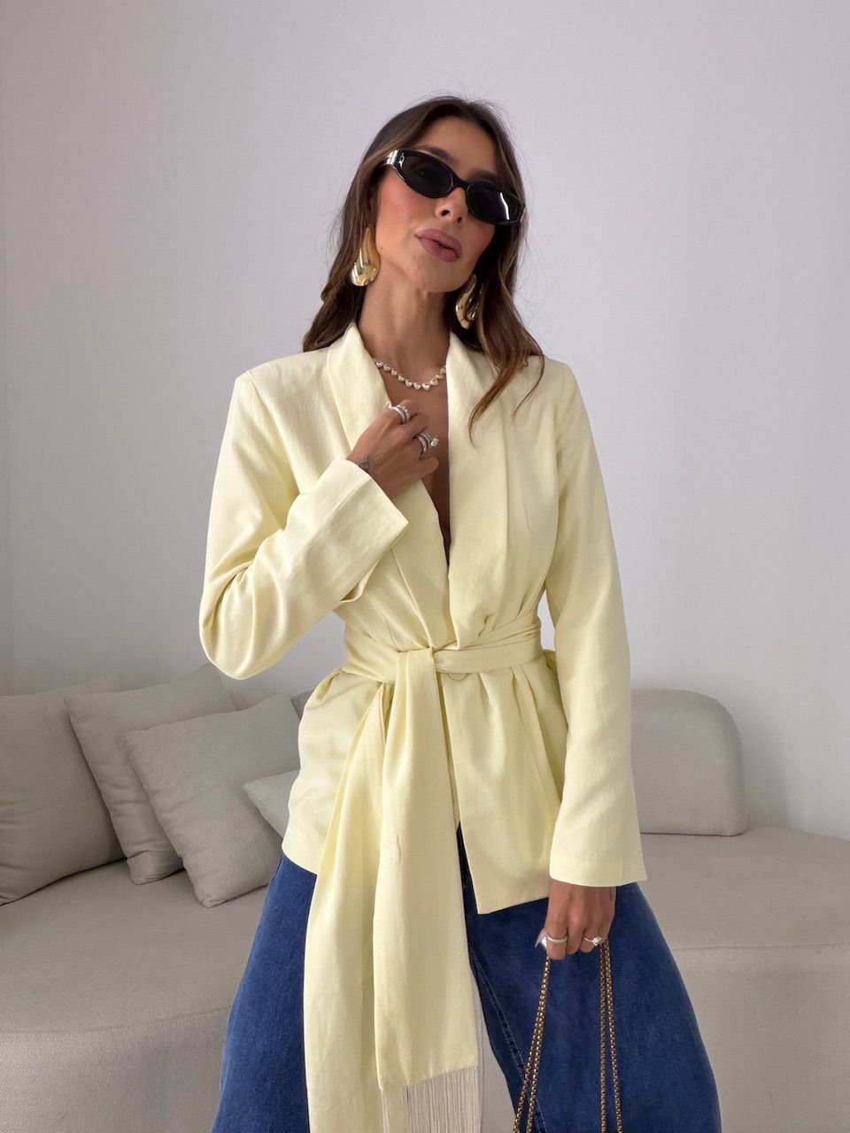 BLAZER DANIELA CACHECOL AMARELO