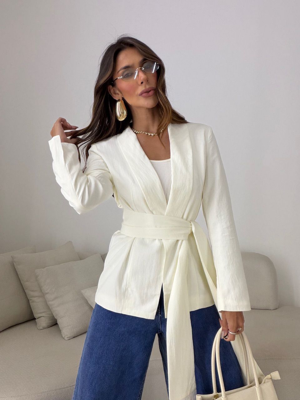 BLAZER DANIELA CACHECOL MARFIM