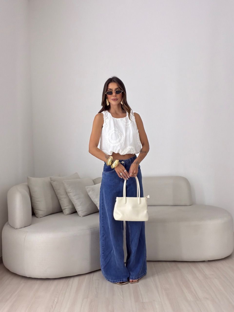 BLUSA LAUANY CROPPED OFF