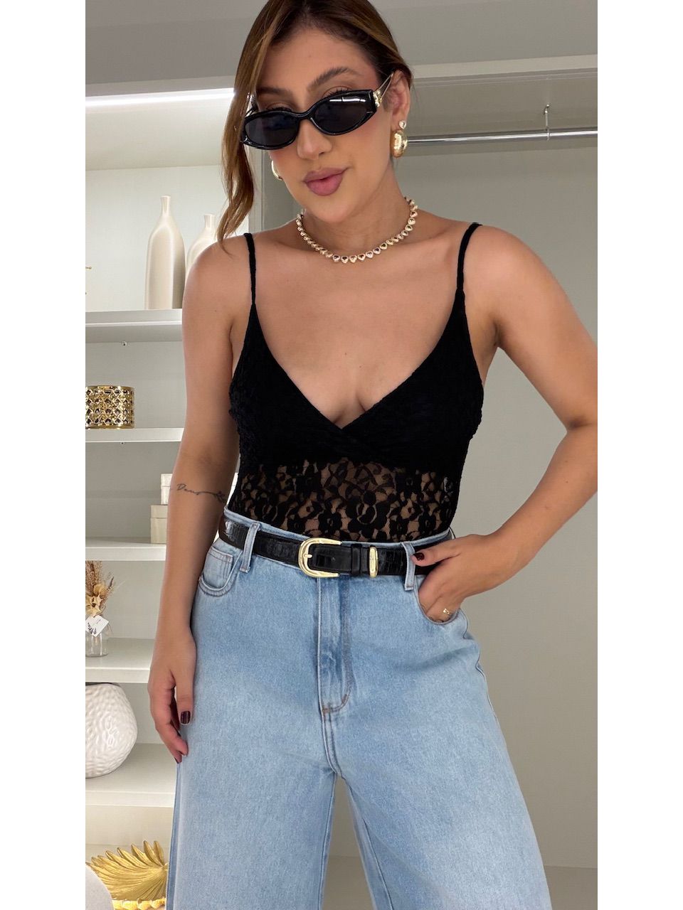 BODY MARIA FERNANDA RENDA PRETO - 0082280032 - CAROLLA FERRARO