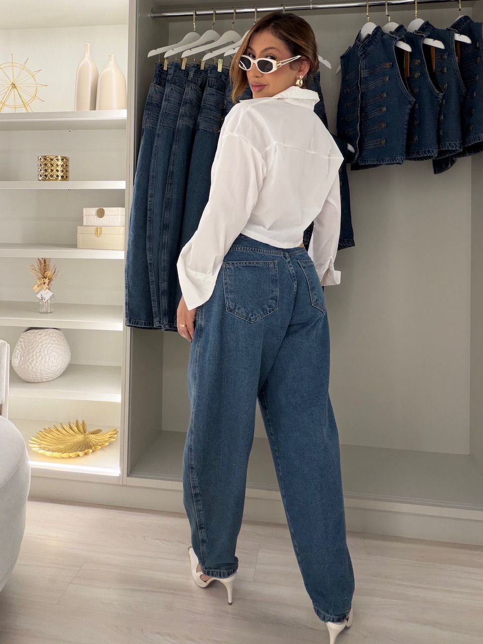 CALÇA JUDITE NAPOLEÃO JEANS MÉDIO