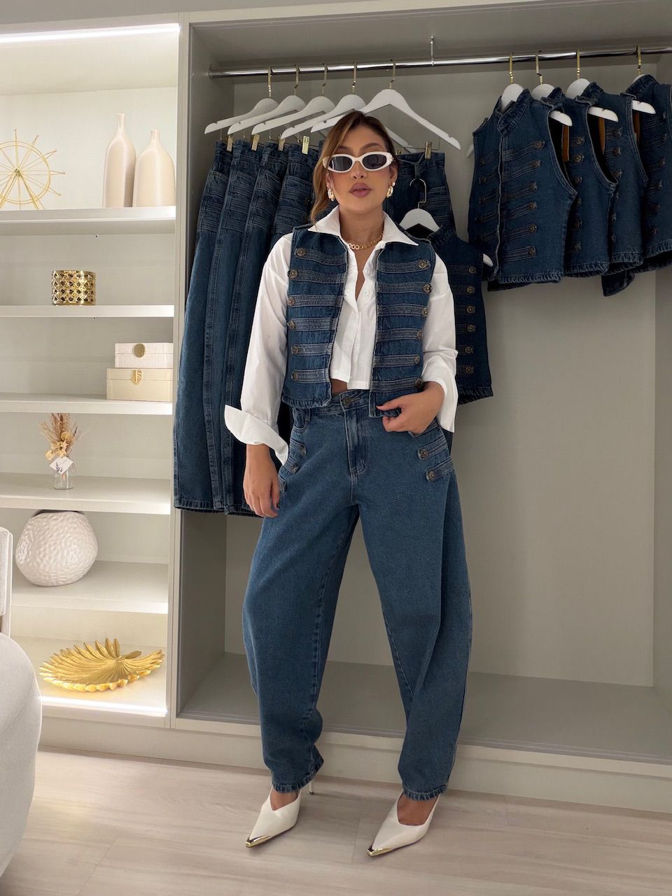 COLETE GRAZI NAPOLEÃO JEANS MÉDIO