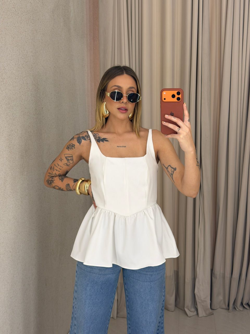 BLUSA ESTELA PEPLUM OFF