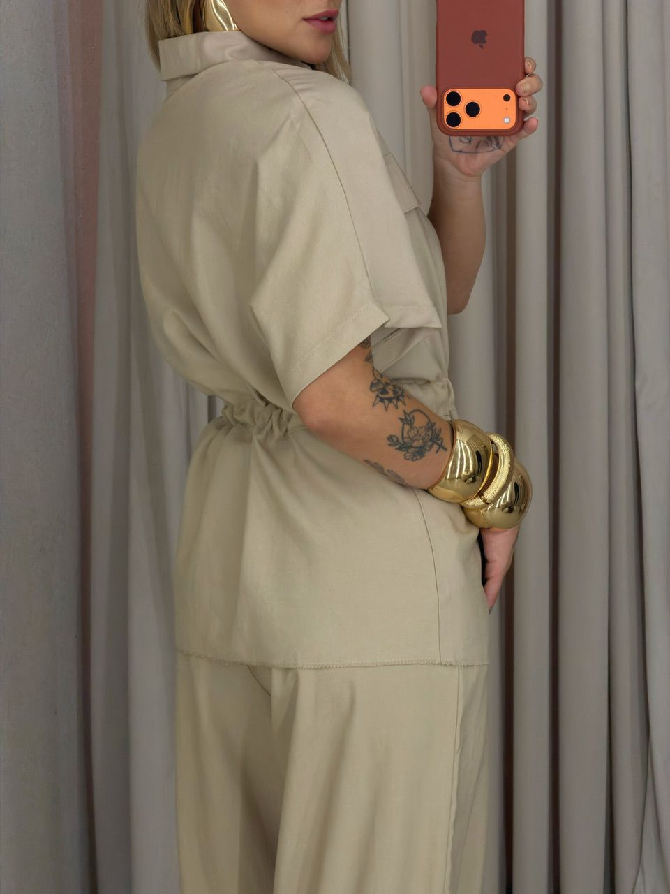 CONJUNTO ALEXIA COLETE CARGO AREIA